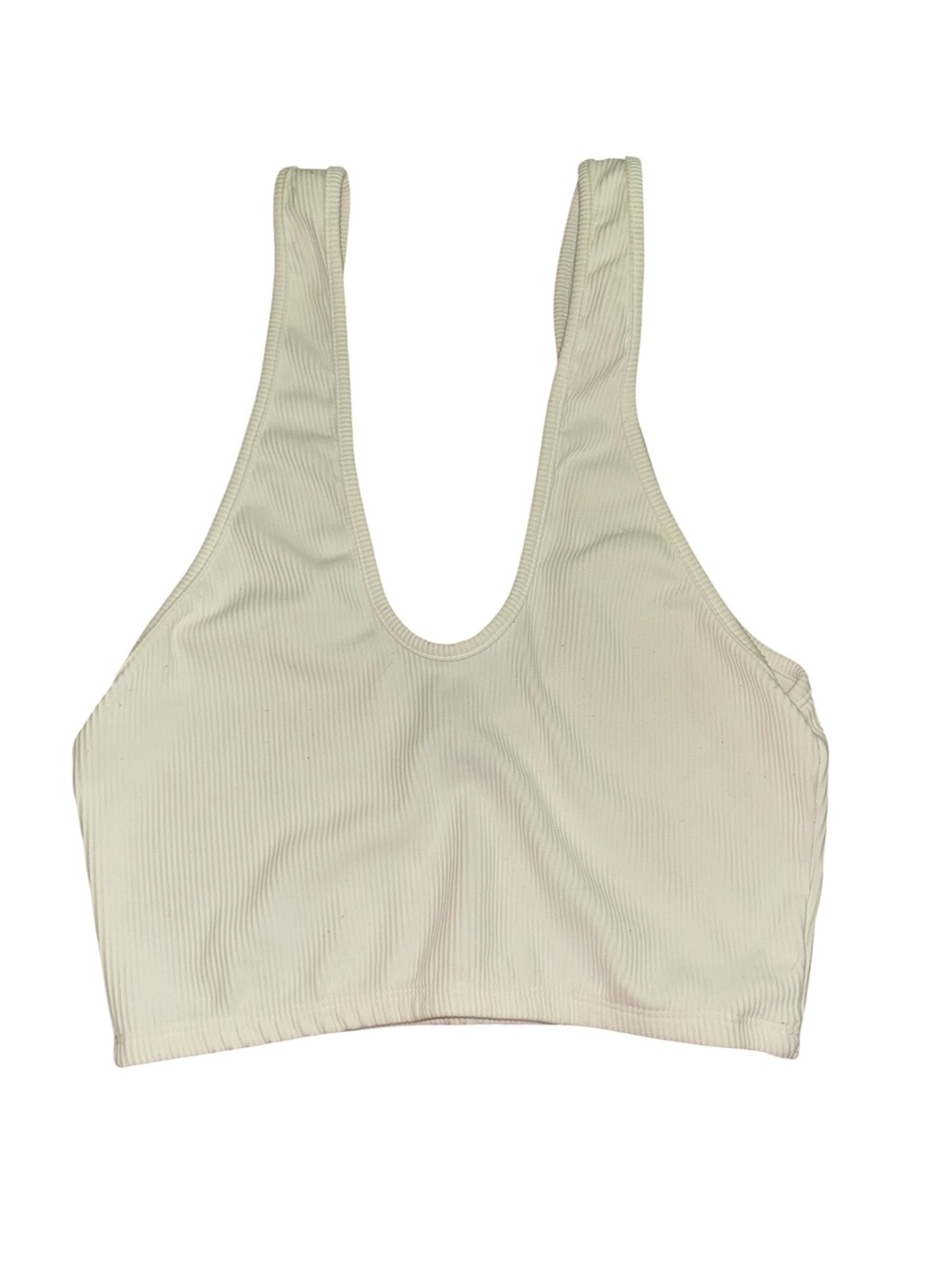 Edikted white cropped tanktop